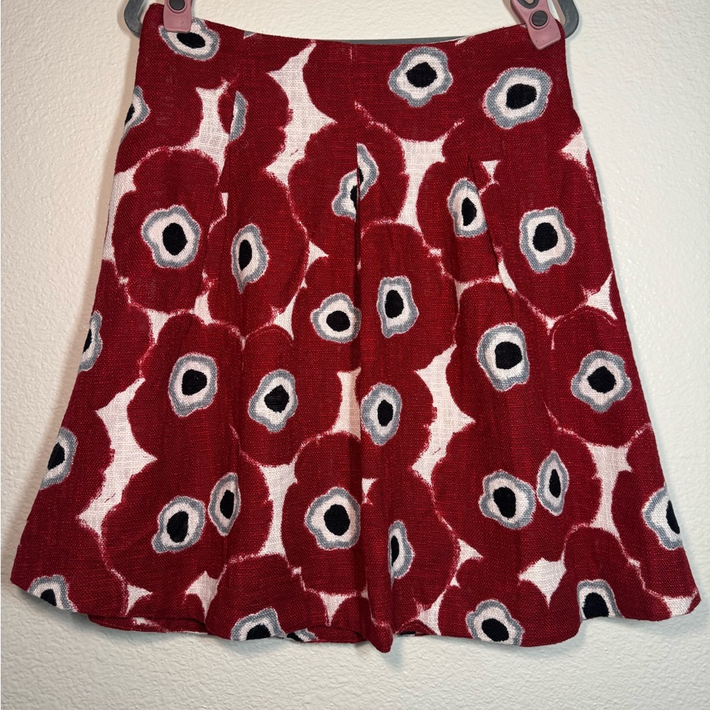 The Limited Red Floral Skirt